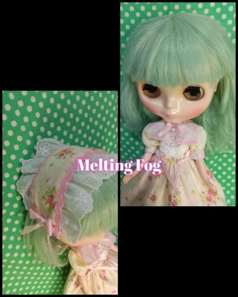 画像4: ネオブライスサイズ『甘ロリィタワンピースとヘッドドレスセット白系フラワー』 (4)