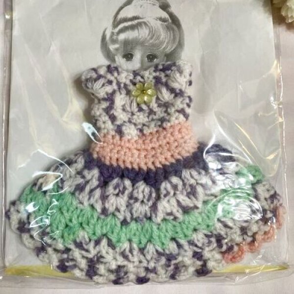 画像5: 『パステルカラーのフラワーニットワンピース』リカちゃん又はネオブライス size (5)