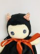 画像3: 文化人形『黒ネコちゃん』布製ドール　古布正絹 (3)