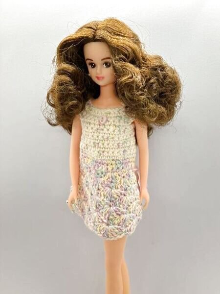 画像4: 『Sale!』27cmドール相当size『レース編みMIX薄紫色のワンピース』 (4)