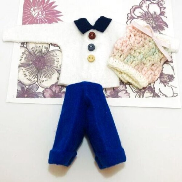 画像4: 【特価】リカちゃん相当サイズ『ハーフパンツコーデセット』 (4)