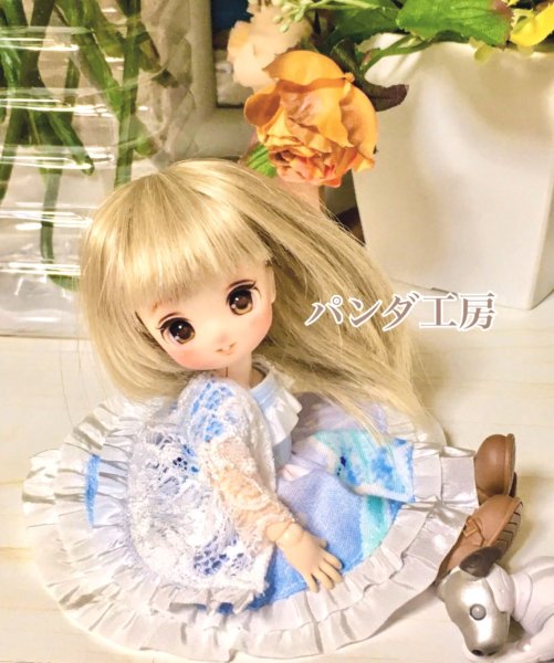 画像1: パンダ工房様製作『夢かわドリームドレス』オビツ11 シュガーカップスさん　ピコニーモ　ワンダーフロッグさん兼用 (1)