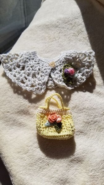 画像5: 【SALE!】『SDサイズyellowレース編みワンピースセット』 (5)