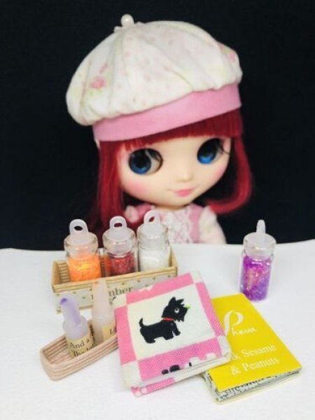 画像2: 【特価】1/6、1/12ドールサイズマルシェセットA(ミニチュアドリンク&インク壺&豆本) (2)