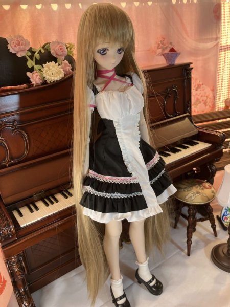 画像3: Zephir社製WIG 9〜10インチ　DD相当サイズ『ブロンド』スーパーロング　デッドストック (3)