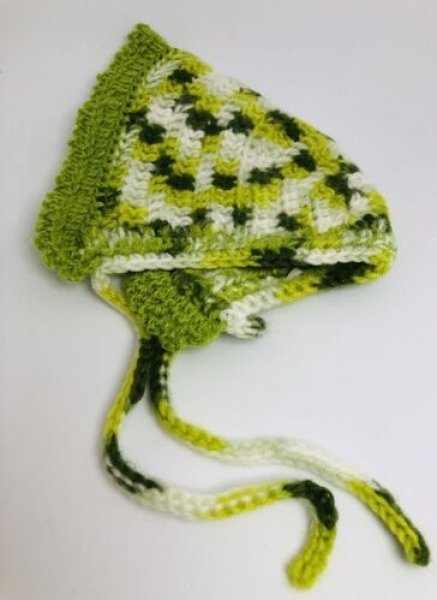 画像3: プーリップ相当 size『MIXニットのワンピース&ボネとバッグのセット』 (3)