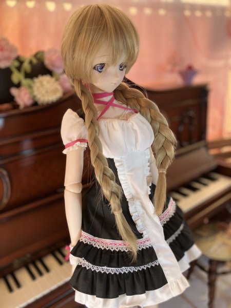 画像3: Zephir社製WIG 9〜10インチ DD相当サイズ『ブロンド』三つ編みロング デッドストック (3)