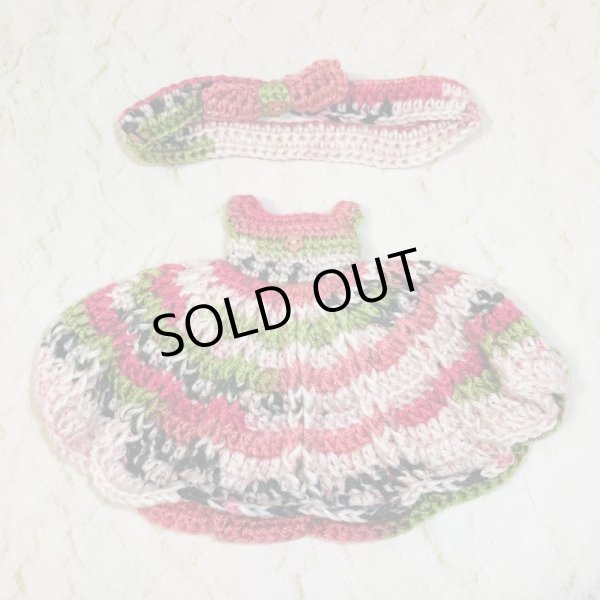 画像3: 花布糸様制作毛糸編み【 ドラゴンフルーツワンピースセット　】ネオブライスsizeプーリップsize (3)