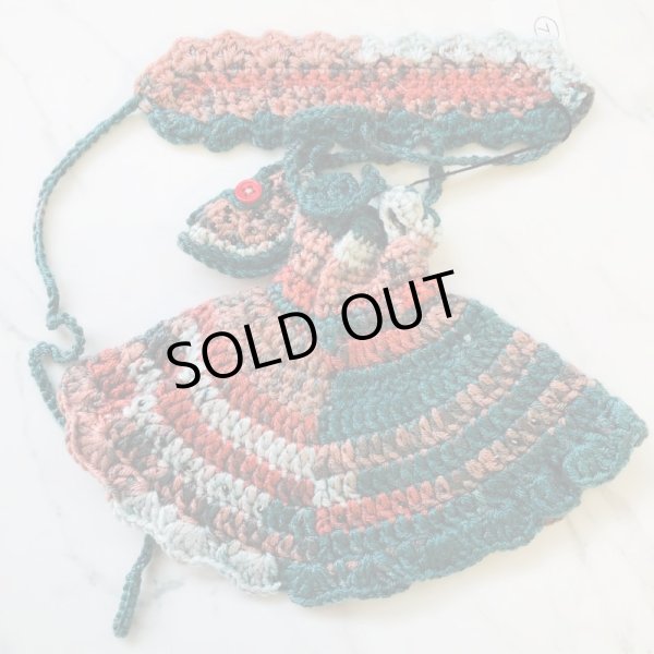 画像6: 花布糸様制作レース編み【 スイカワンピース&ヘッドドレス　】ネオブライスsizeプーリップsize (6)