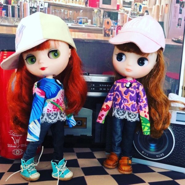 画像3: ミディブライス size『サイケデリックロング袖ブラウス』(緑多め) (3)