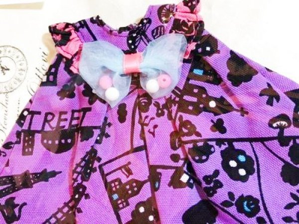 画像5: 【特価】『 アリス柄フレアーワンピースpurple 』【 ネオブライス又はプーリップやイスルサイズ 】 (5)