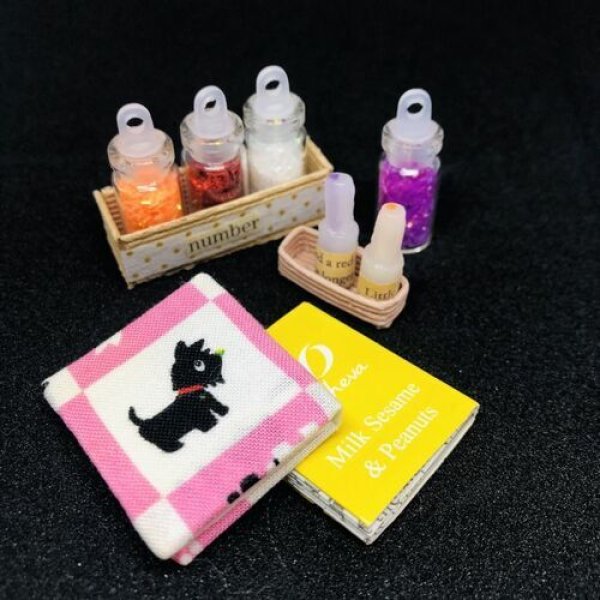 画像3: 【特価】1/6、1/12ドールサイズマルシェセットA(ミニチュアドリンク&インク壺&豆本) (3)