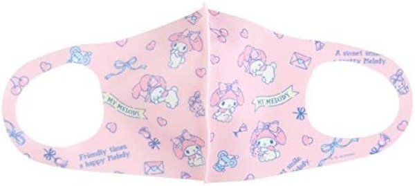 画像2: 【コロナ予防特別企画マスク】『マイメロディ』sanrio キャラクター洗えるマスク(等身大ドールサイズ) (2)
