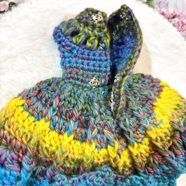 画像2: 花布糸様制作【大人グラデーションワンピース】ネオブライス又はリカちゃん相当size (2)