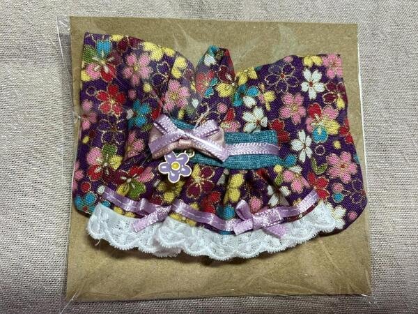 画像1: tetetto様製作オビツ11、ねんどろいどどーるサイズ　和ロリ（紫色） (1)