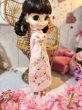 画像1: 花布糸様制作【イエローチェックのマキシ丈ドレス】プーリップsize (1)