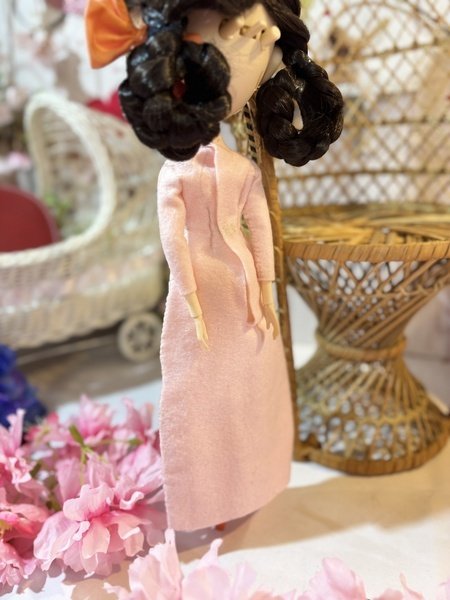 画像4: 花布糸様制作【チャイナ風のタイトドレス】プーリップ相当size (4)