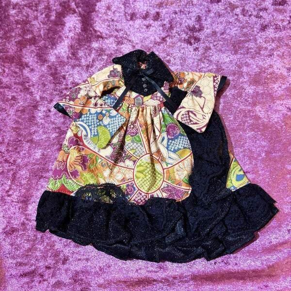 画像2: ネオブライスサイズ『和ロリィタワンピースyellow』 (2)