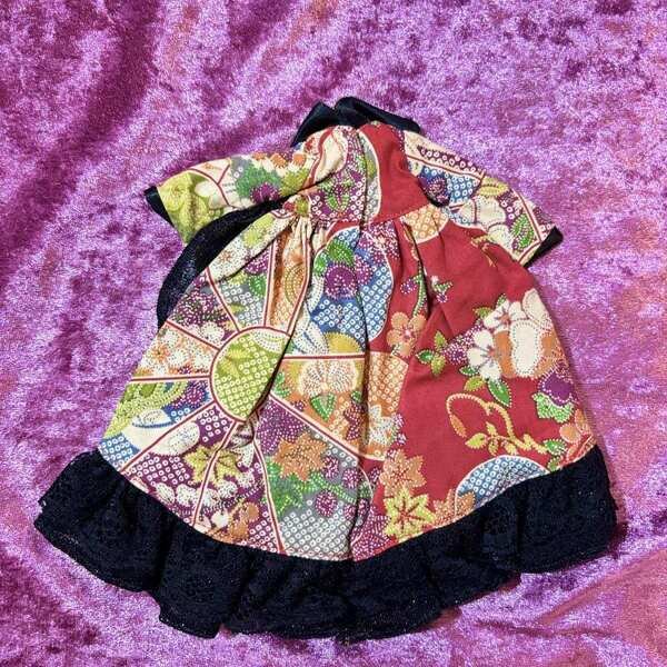 画像3: ネオブライスサイズ『和ロリィタワンピースyellow』 (3)