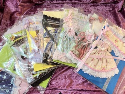 画像1: ネオブライスサイズ『サイケデリックワンピースセット』ロリィタワンピースとヘッドドレスのセット
