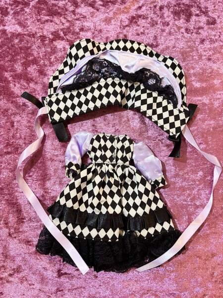 画像3: ネオブライスサイズ『ロリィタワンピースとボンネットセット・Purple』 (3)