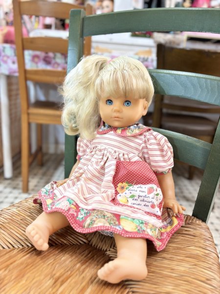 画像2: ブロンドのブルーの瞳の女の子　ドイツ製　ヴィンテージZaph46cm (2)