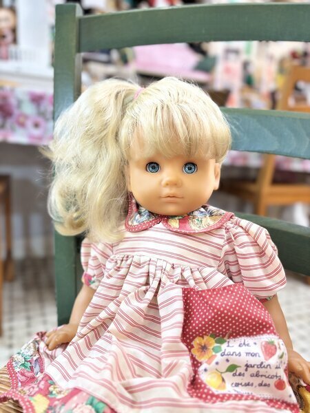 画像1: ブロンドのブルーの瞳の女の子　ドイツ製　ヴィンテージZaph46cm (1)