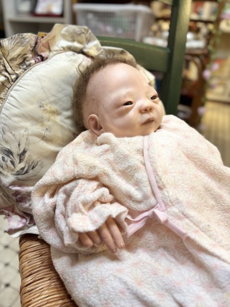画像2: リボーンドール産衣を着た子　ヴィンテージ40cm (2)