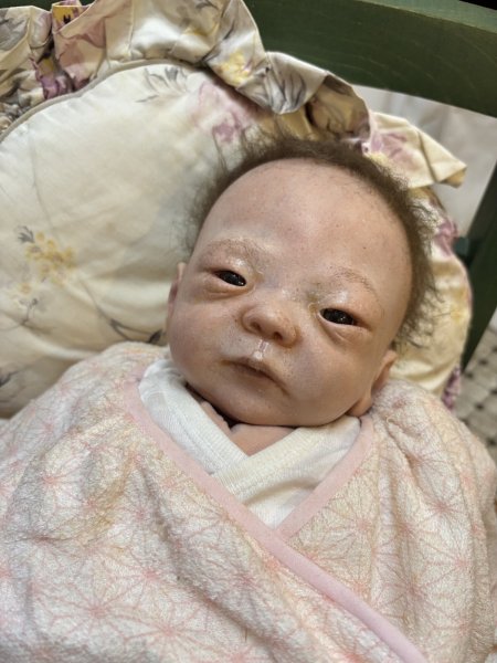 画像4: リボーンドール産衣を着た子　ヴィンテージ40cm (4)