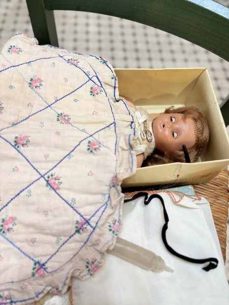 画像5: ブロンドにブルーの瞳の女の子　フランス製　ヴィンテージBella24cm (5)