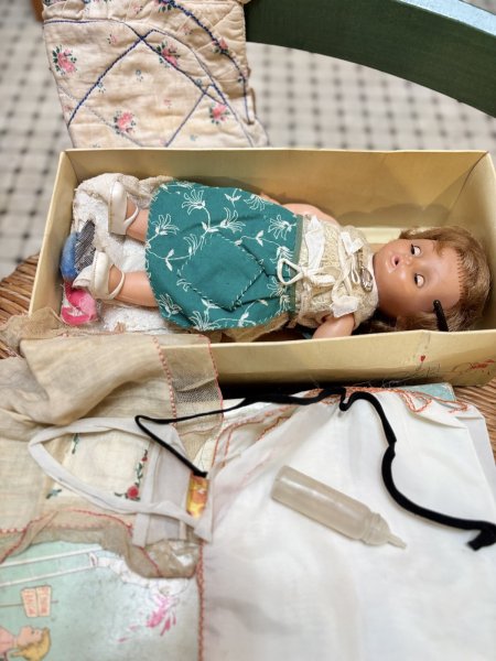 画像6: ブロンドにブルーの瞳の女の子　フランス製　ヴィンテージBella24cm (6)