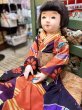画像8: 大きな大正時代の市松人形『明仙のお着物』人毛　傷有　経年劣化有63cmアンティーク (8)