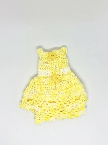 画像2: 『パステルイエローニットワンピース』27cmドールやネオブライス又はリカちゃん 相当size (2)