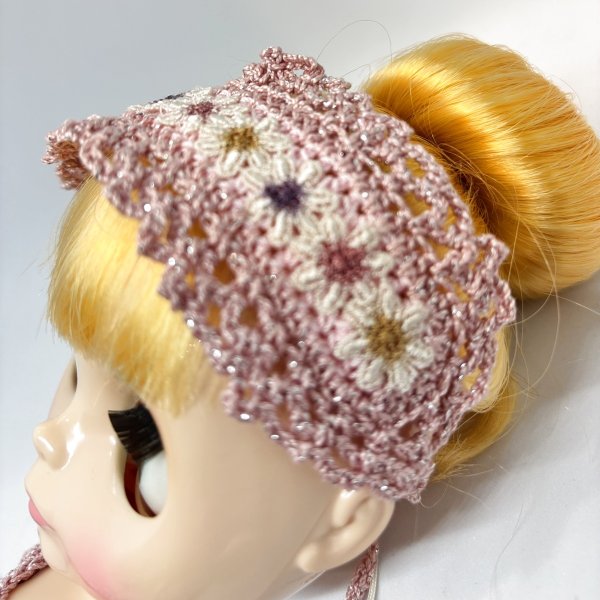 画像7: 総レース編み『ピンクのドレスセット』ネオブライス 相当size (7)