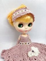 リカちゃん相当サイズ【 ブラックワンピースドレス と エプロンと