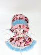 画像1: MeltingFog様制作『ワンピース&ボネのsetピンク×ブルー』ミディブライス相当sizeクラシカル甘ロリータ (1)