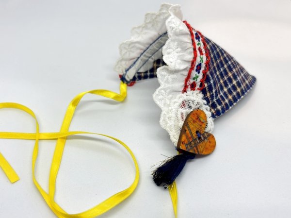 画像4: ミディブライス相当size『マスタードカラーワンピース&バブーシュカセット』 (4)