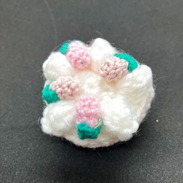 画像3: 『 あみぐるみ 』〔ピンクのホールイチゴショートケーキ〕 (3)