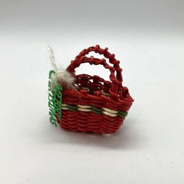 画像2: 花布糸様 制作【 クリスマスカラーカゴバッグ☆ 】1/12-1/6スケールサイズ (2)