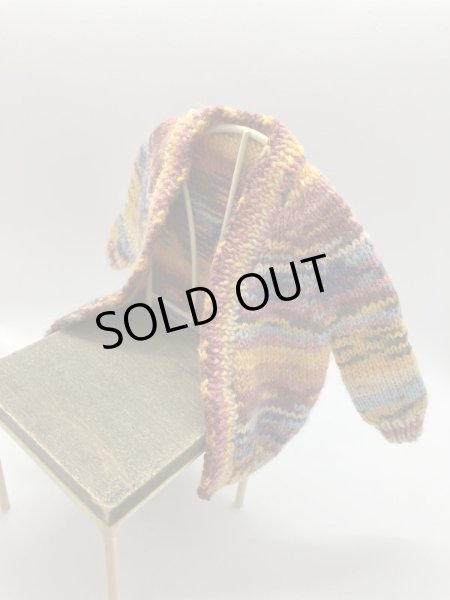 画像4: オビツボディ27size〜ニットカーディガン『ぶどう畑カーディガン』 (4)