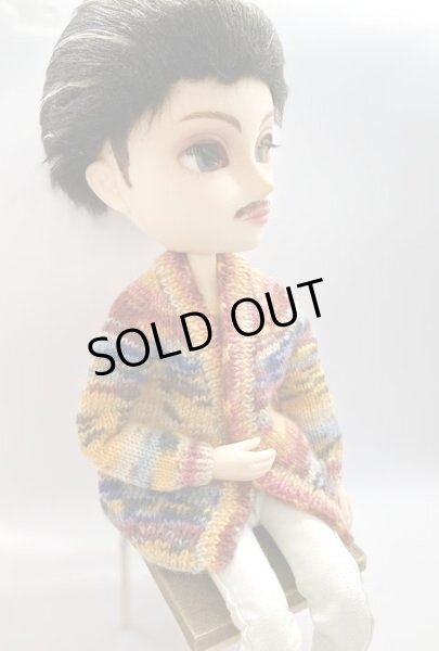 画像2: オビツボディ27size〜ニットカーディガン『ぶどう畑カーディガン』 (2)