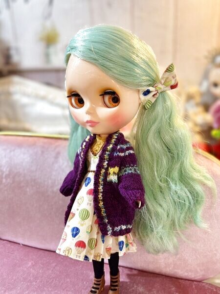 画像3: オビツボディ23size〜『スクールニットカーディガン』 (3)