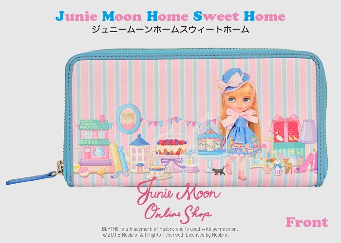 Blythe公式グッズ【レザー長財布【ホームスイートホーム裏水色】※SALE※