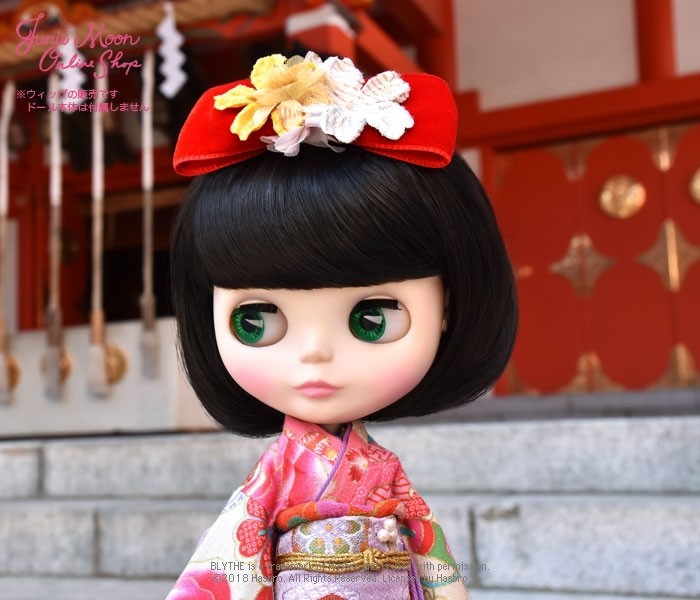 Blythe公式wig ネオブライス用 オリジナルスーパーデラックスウィッグ 内巻きボブ レトロブラック N S Doll Cafe